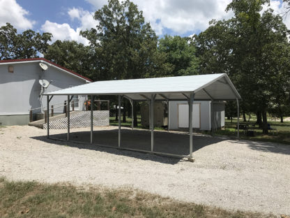 24x26 Boxed Eave Carport with 7' legs.