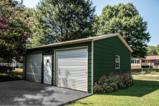 20′ x 25′ Metal Garage with 9′ side walls